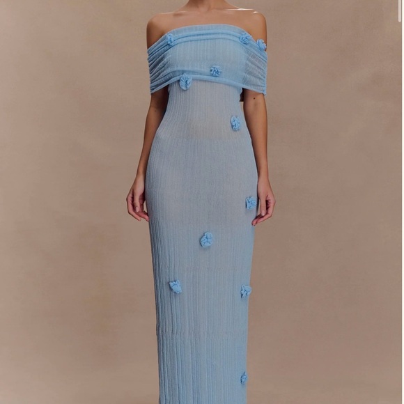 Meshki Dresses & Skirts - Meshki brynn dress in baby blue